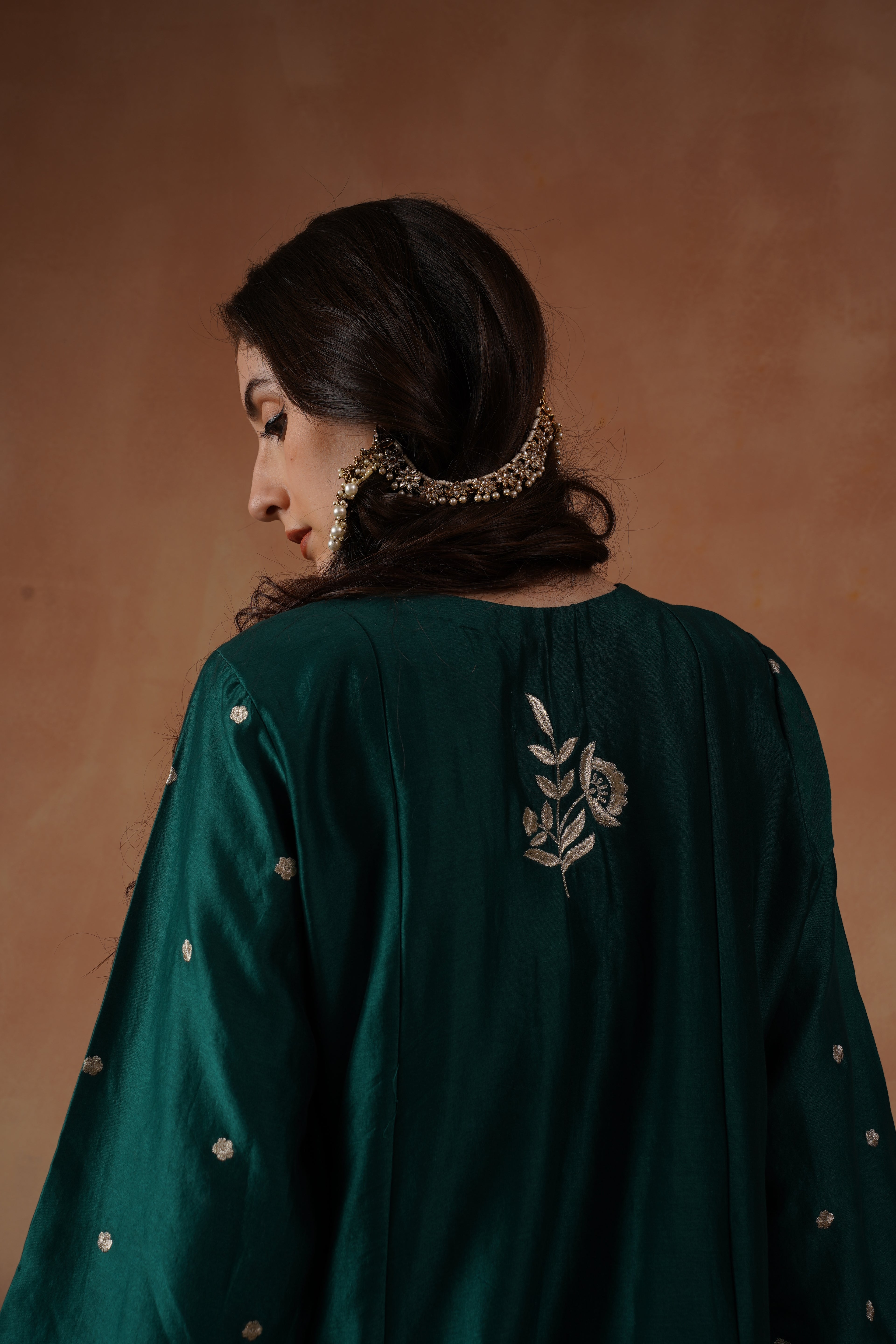 Emerald Embroidered Suit Set