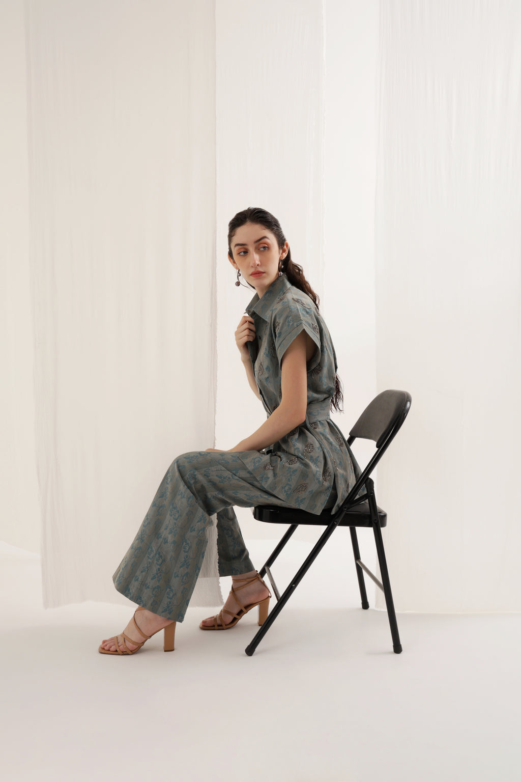 Jacquard Denim Co-ord Set