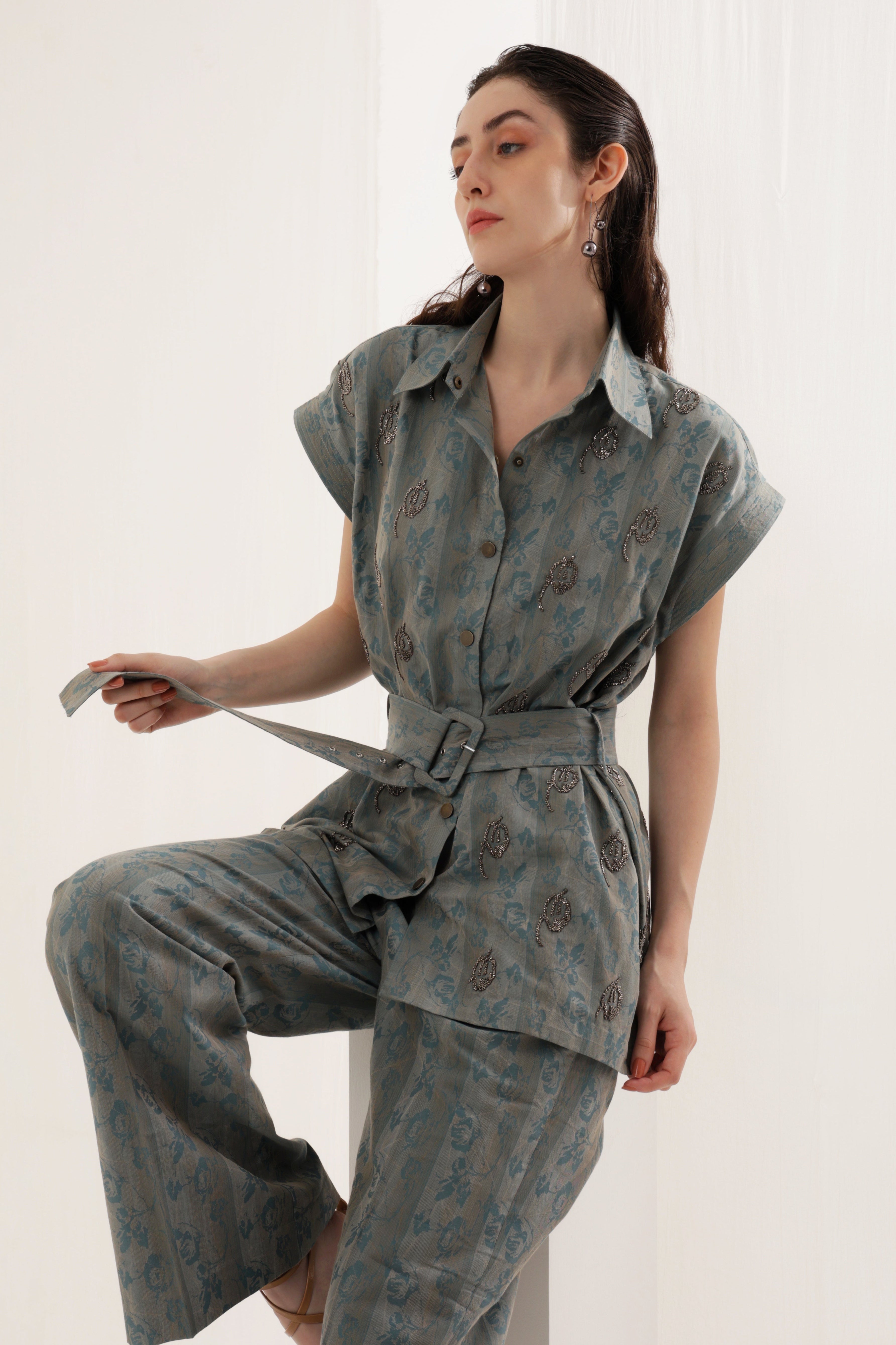 Jacquard Denim Co-ord Set