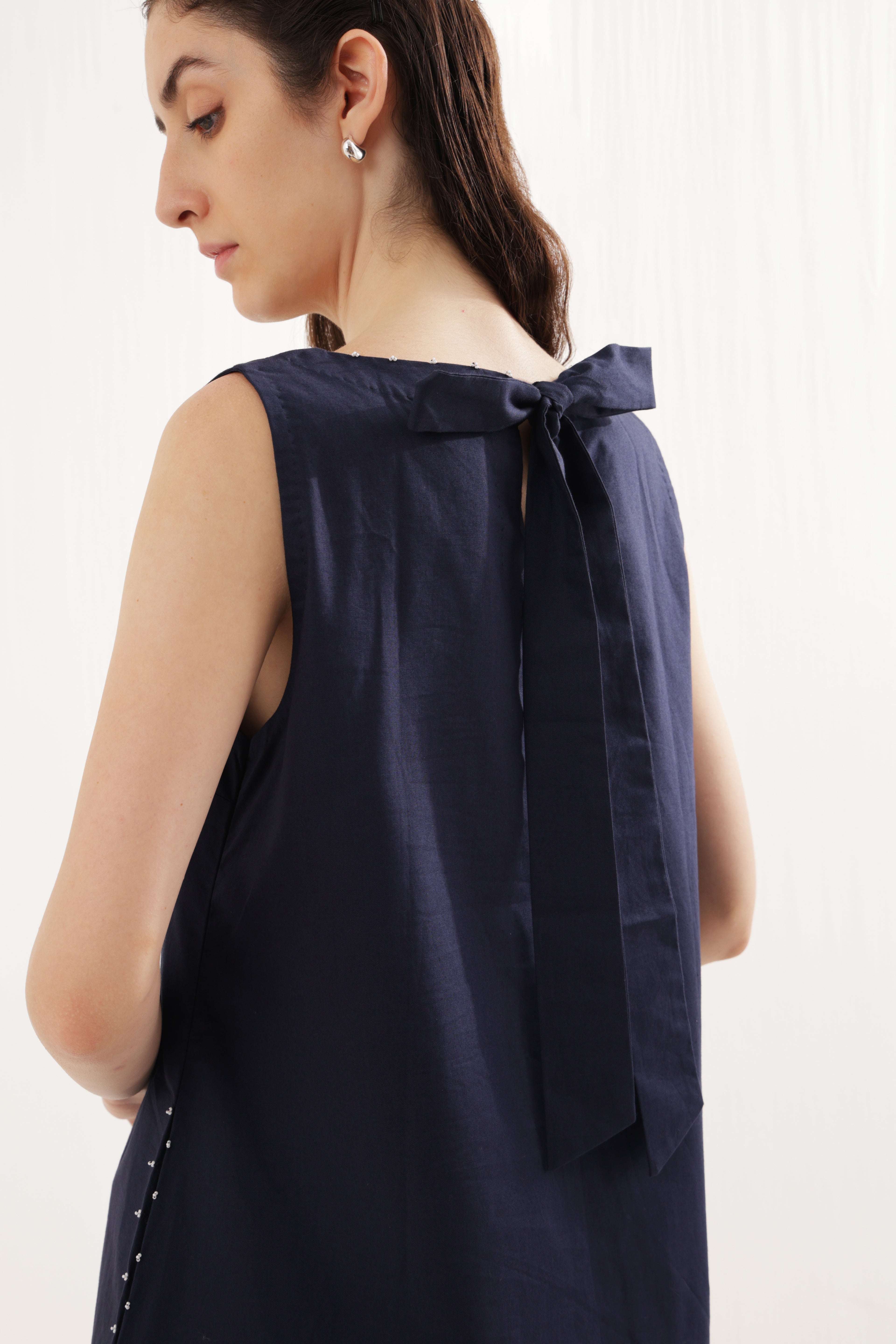 Blue Back Bow Set