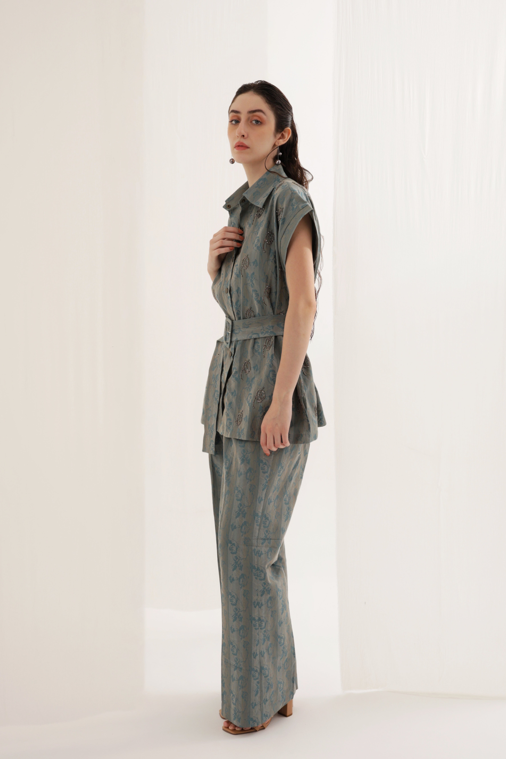 Jacquard Denim Co-ord Set